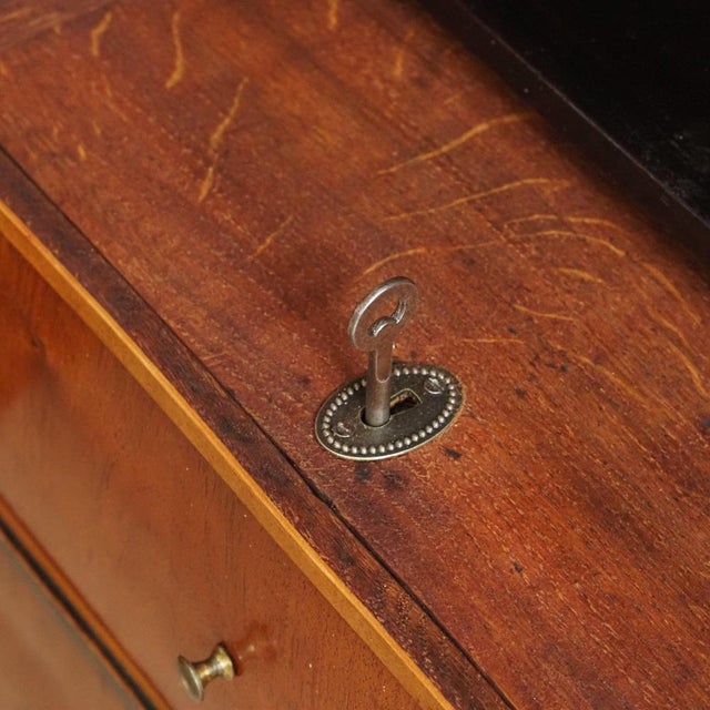 French Secretaire in Mahogany and Marble For Sale - Image 13 of 18