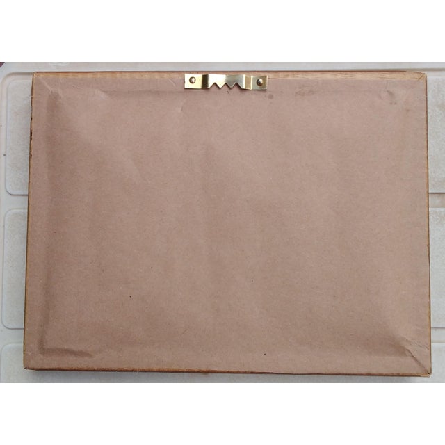 Small Framed Needlepoint Picture of Covered Bridge For Sale - Image 10 of 10