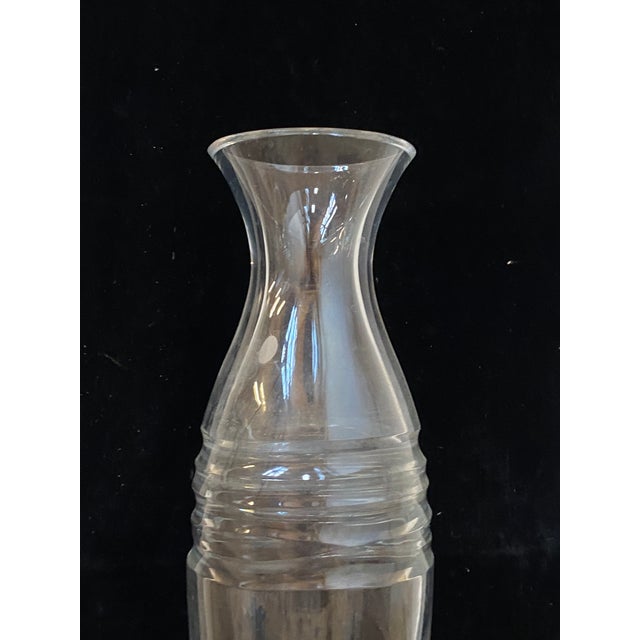 Vintage Clear Vase in Crystal, 1990s For Sale - Image 9 of 10