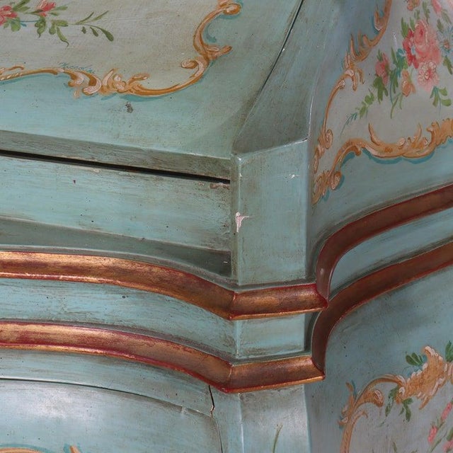 Niccolini Venetian Rococo Hand Painted Bombay Secretary Desk Signed 20thC For Sale - Image 17 of 18