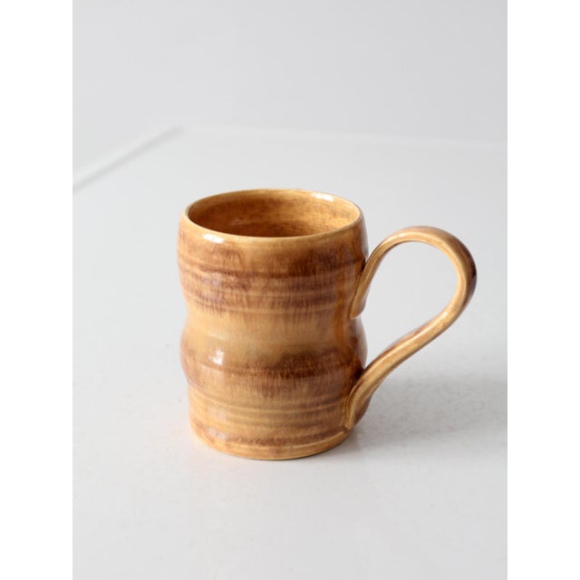 Vintage Handmade Studio Pottery Mug For Sale - Image 10 of 12