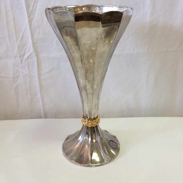International Silver Vintage Silver Plate Vase Chairish