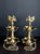 Pair of vintage brass two tiered, 12 wick, hanging peacock diyas. These high quality diyas are made of thick, golden brass...