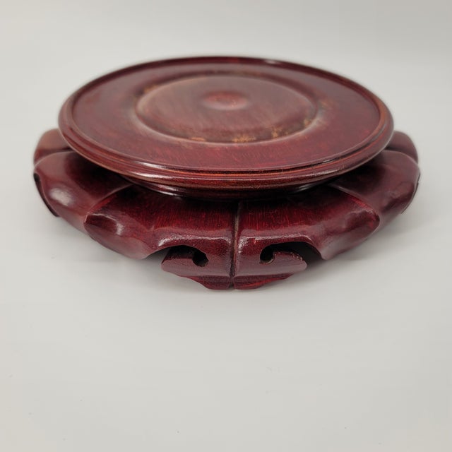 Mid-20th Century Blue and White Chinese Porcelain Ginger Jar With Lotus & Mandarin Duck Motif - 2 Pieces For Sale - Image 11 of 12