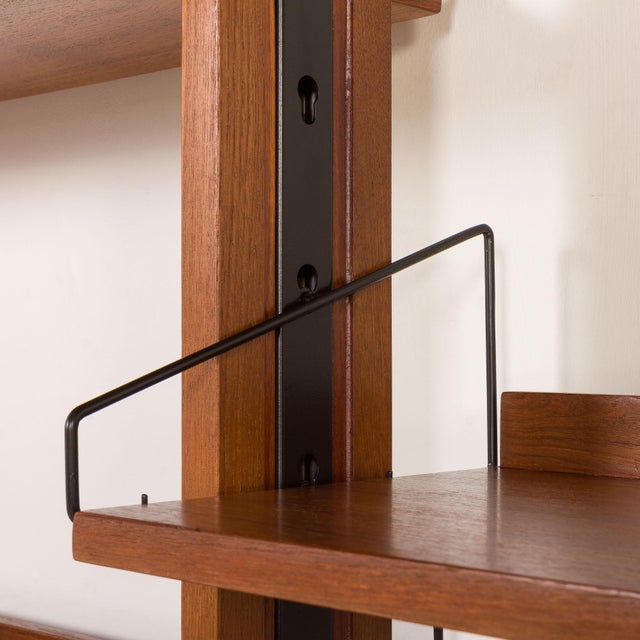 Mid-Century Modern Italian Teak Wall Unit, 1960s For Sale - Image 14 of 16