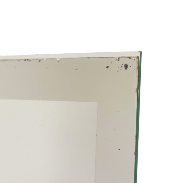 Large Art Deco Onyx Marble Photo Picture Frame with Mirrored Border, 1930s For Sale - Image 9 of 18
