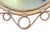 Vintage French Oval Rattan Mirror, 1950s For Sale - Image 3 of 11