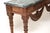 Vintage Carved Walnut Console Table with Marble Top, 1930 For Sale - Image 10 of 12