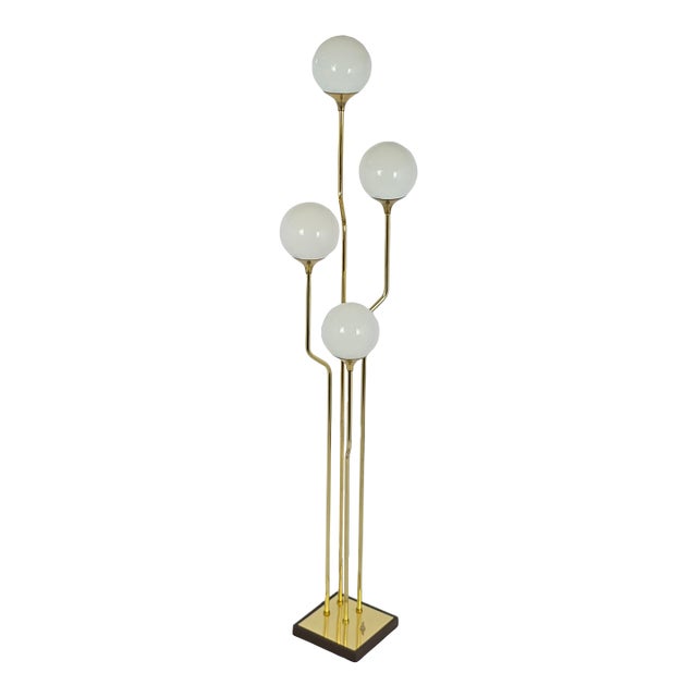 Vintage Mid-Century Modern Brass Floor Lamp by Goffredo Reggiani For Sale