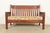 Gustav Stickley Style Antique Mission Oak Arts & Crafts Bench or Settle Sofa, Circa 1900 For Sale - Image 11 of 11