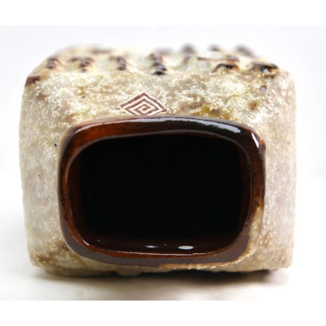 7802-30 Ceramic Rectangular Vase from Carstens, West Germany, 1960s For Sale - Image 4 of 10