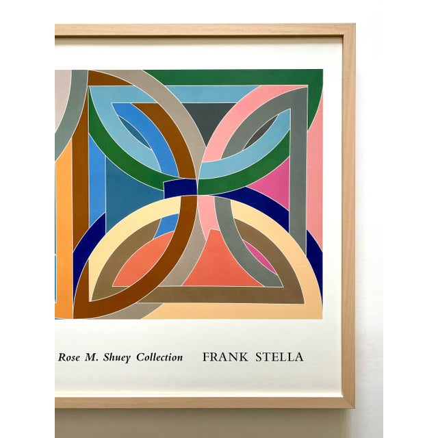 Frank Stella Modernist Lithograph Print Framed Exhibition
