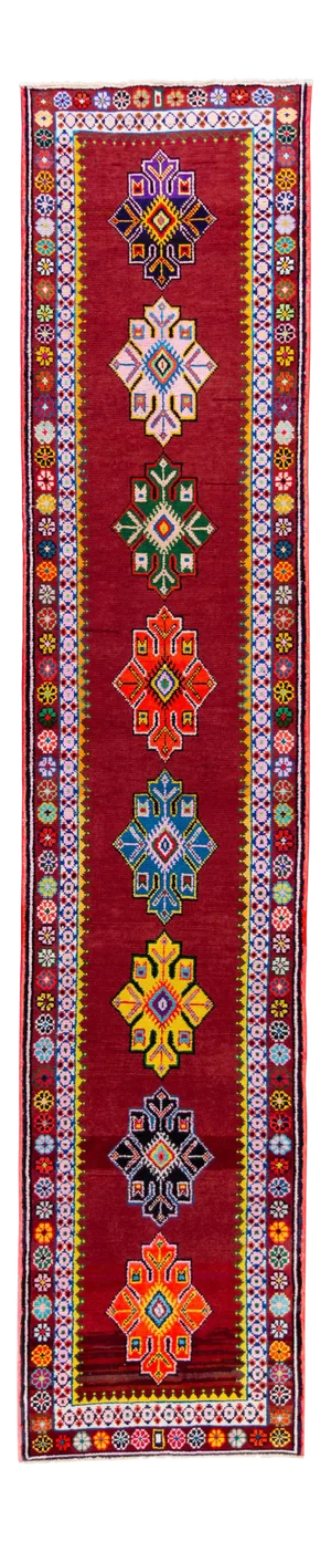 Mid-20th Century Vintage Turkish Anatolian Runner Rug