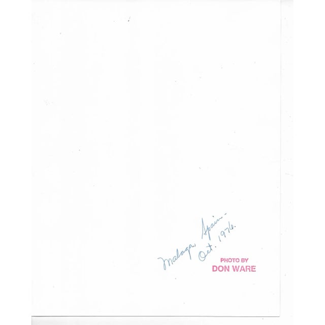 1976 black & white photograph by Los Angeles photographer Don Ware of buildings in Malaga Spain. Title, dated and bearing...