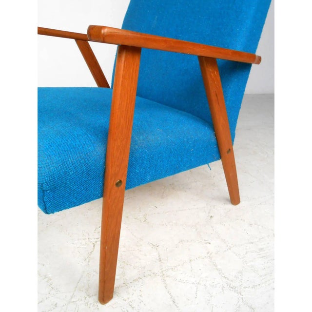Scandinavian Modern High Back Armchair For Sale In New York - Image 6 of 8