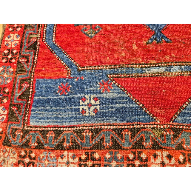 19th Century Handwoven Anatolian Village Rug. Handwoven Prayer Design, 3' x 5' For Sale - Image 17 of 18