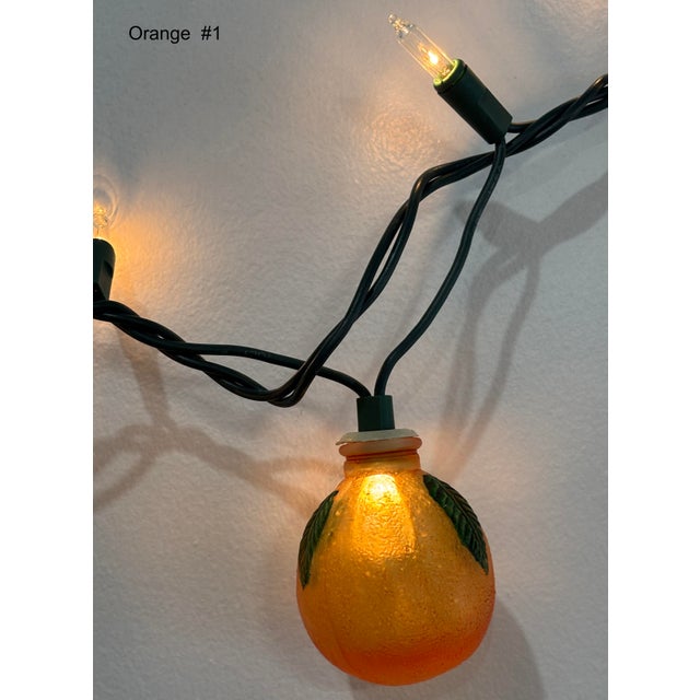 All 6, 1-Price- Vintage Glass Christmas Light Covers - Fruits01 For Sale In Charlotte - Image 6 of 13