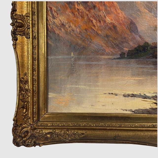 Francis E. Jamieson (1895-1950) - Sunset on Loch Fyne (C. 1925, Oil on Canvas) For Sale In Philadelphia - Image 6 of 11