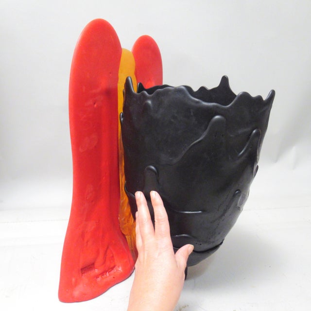 Black Fish Vase from Gaetano Pesce, 2005 For Sale - Image 8 of 18