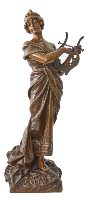 Emmanuel Villanis, Sappho, 1890s-1910s, Bronze