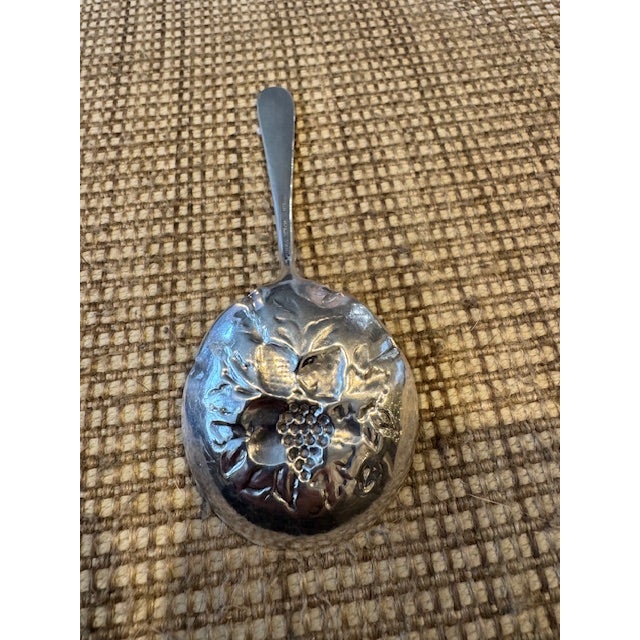 American Antique Kirk & Sons Nut Spoon Sterling Silver For Sale - Image 3 of 5