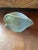 Vintage Signed Leaf Shaped Glazed Ceramic Vase For Sale - Image 4 of 13