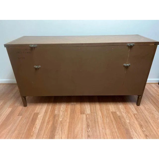 Drexel Furniture Neoclassical Style Cherry Dresser With Mirror, 1969s For Sale - Image 9 of 12