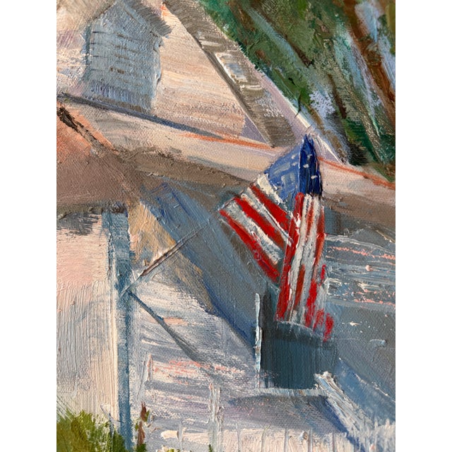 On the Corner, Original Oil Painting by Julia Lawing For Sale - Image 4 of 7