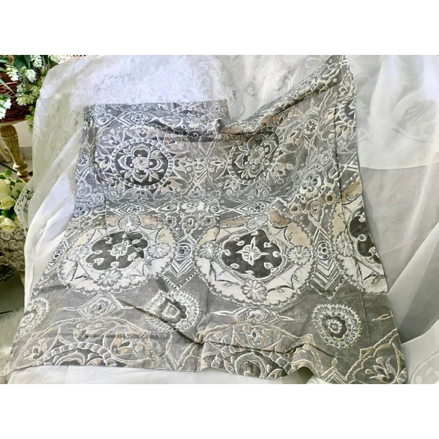 2016 Pottery Barn Jacqueline Euro Pillow Sham Pair For Sale - Image 9 of 12
