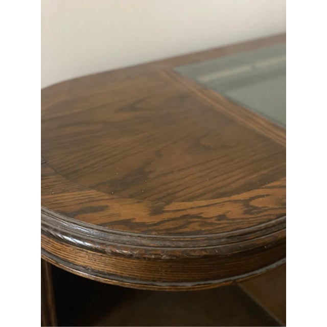 1900 - 1909 1900 Antique Oak Apothecary Pharmacy General Store Counter Cabinet Glass Case For Sale - Image 5 of 12