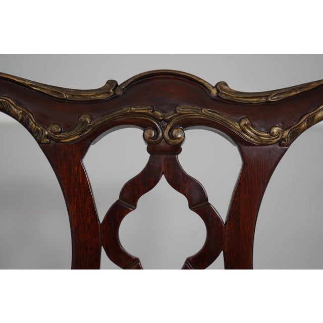 Set of 8 Henkel Harris Model 115 Mahogany Dining Room Chairs For Sale - Image 11 of 18