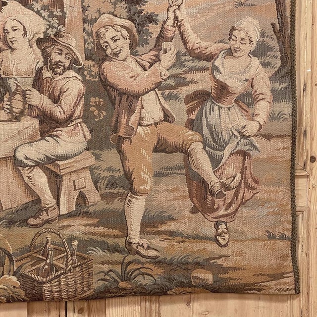 Pair Antique Tapestries After David Teniers the Younger For Sale - Image 13 of 14