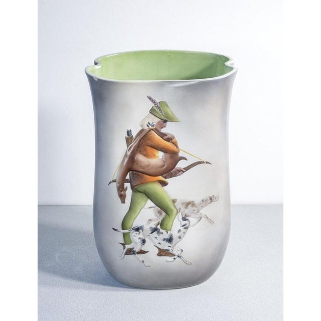 Ceramic Robin Hood Umbrella Stand from C.I.A. Manna, 1950s For Sale - Image 13 of 18