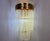 1980s Custom Brass & Vintage Milk Glass Two-Tier Sconces - a Pair For Sale - Image 9 of 18