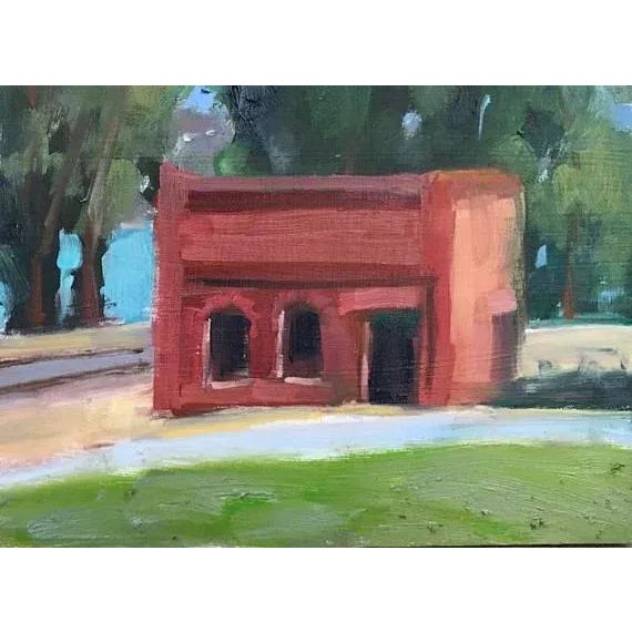 Old Brick Building - Plein Air Oil Painting For Sale In Reno/Lake Tahoe - Image 6 of 9