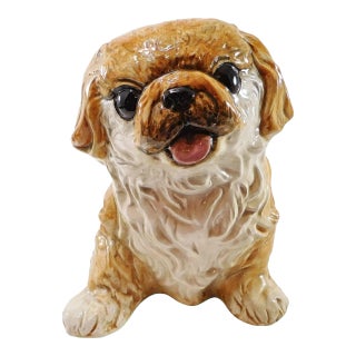 Vintage 1970s Pekingese Dog Puppy Figurine Townsends For Sale