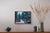 Deck the Halls by Tracy Wall | Acrylic On Canvas Snowy forest scene with evergreens and a path. For Sale - Image 4 of 5