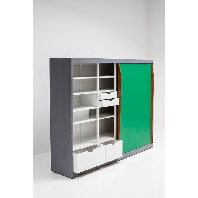 Brown Room Divider by Le Corbusier for Lunité Dhabitation, 1950s For Sale - Image 8 of 18