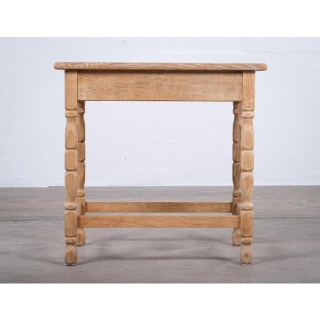 1960s Oak Side Table by Henning Kjærnulf, Denmark, 1960s For Sale - Image 5 of 9