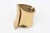 This vintage 1970's gold plated wide cuff bracelet is very sculptural. Not marked but wonderful. HInged. Makes a statement...