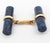 Blue 14k Yellow Gold Lapis Cufflinks For Sale - Image 8 of 8