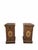 Bronze Vintage French Louis XVI Style Parquetry and Ormolu Display Pedestals - Pair For Sale - Image 8 of 10