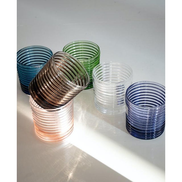 Vintage Italian Murano Glasses by Mariana Iskra for Ribes, Set of 6 For Sale - Image 17 of 18