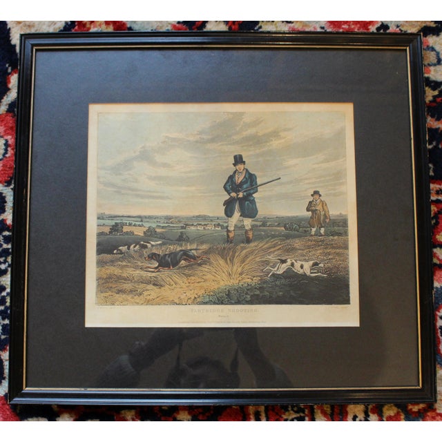 Early 19th Century 1835 Plate 1 & Plate 4 Aquatints From "Partridge Shooting" For Sale - Image 5 of 7