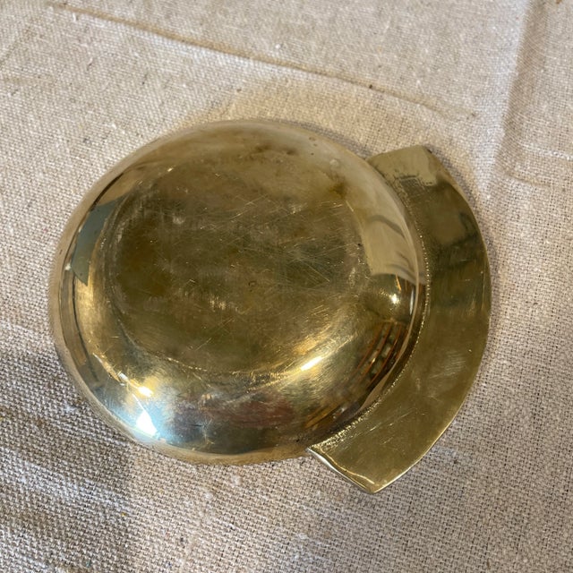 Mid-Century Modern Mid Century Brass Pocket Change Dish For Sale - Image 3 of 3
