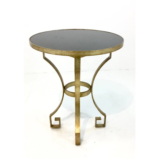 Pearson Black and Champagne Greek Key Accent Table For Sale In Atlanta - Image 6 of 6