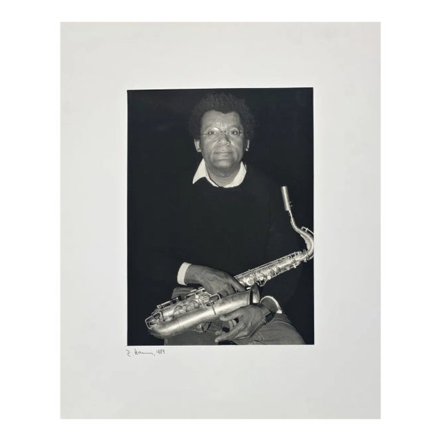 Portrait Photo of Anthony Braxton by Rolf Hans, France, 1989 For Sale