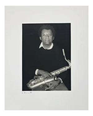 Portrait Photo of Anthony Braxton by Rolf Hans, France, 1989