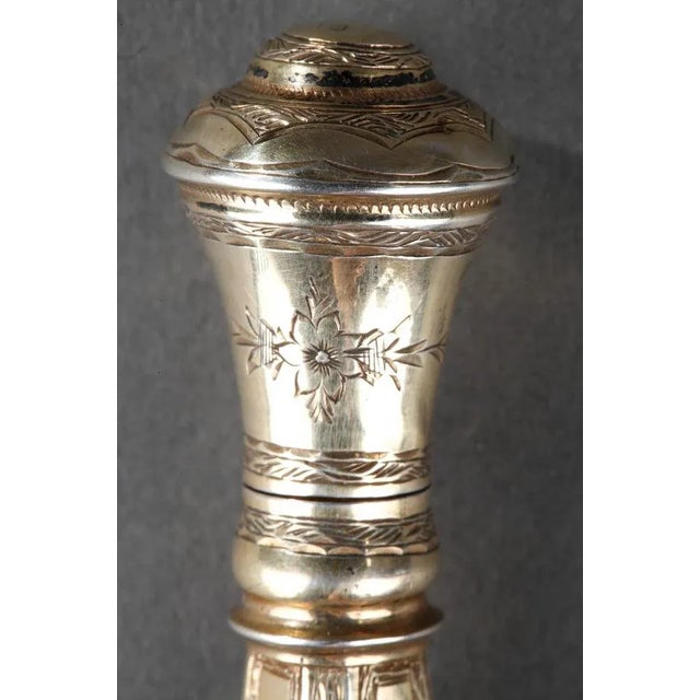 Mid-19th Century Silver Mounted Glass Scent Bottle For Sale - Image 6 of 15