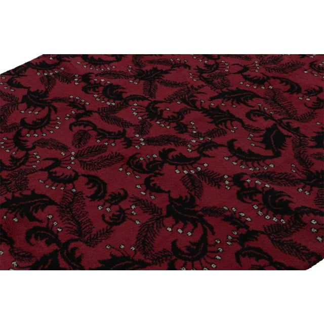 Rug & Kilim 1960s Vintage Zeki Muren Rug in Red With Abstract All Over Pattern For Sale - Image 4 of 7